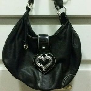 Black leather Brighton Hobo